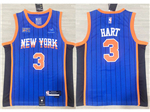 New York Knicks #3 Josh Hart 2023-24 Blue City Edition Swingman Jersey
