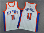 New York Knicks #11 Jalen Brunson Youth 2024-25 White City Edition Swingman Jersey