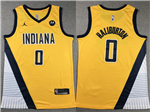 Indiana Pacers #0 Tyrese Haliburton 2023-24 Gold Statement Edition Swingman Jersey