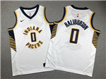 Indiana Pacers #0 Tyrese Haliburton Youth White Swingman Jersey