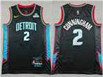 Detroit Pistons #2 Cade Cunningham 2025-26 Black City Edition Swingman Jersey