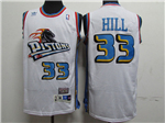 Detroit Pistons #33 Grant Hill White Hardwood Classics Jersey