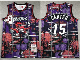 Toronto Raptors #15 Vince Carter Year Of the Rabbit Purple Hardwood Classics Jersey