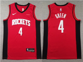 Houston Rockets #4 Jalen Green Red Swingman Jersey