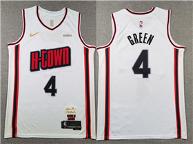Houston Rockets #4 Jalen Green 2024-25 White City Edition Swingman Jersey