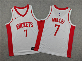 Houston Rockets #7 Kevin Durant Youth White Swingman Jersey