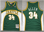 Seattle SuperSonics #34 Ray Allen 2006-07 Green Hardwood Classics Jersey