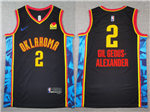 Oklahoma City Thunder #2 Shai Gilgeous-Alexander 2024-25 Black City Edition Swingman Jersey