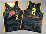 Oklahoma City Thunder #2 Shai Gilgeous-Alexander Youth 2022-23 Black City Edition Swingman Jersey