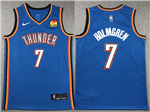 Oklahoma City Thunder #7 Chet Holmgren Blue Swingman Jersey