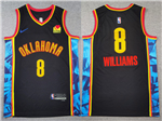 Oklahoma City Thunder #8 Jalen Williams 2024-25 Black City Edition Swingman Jersey