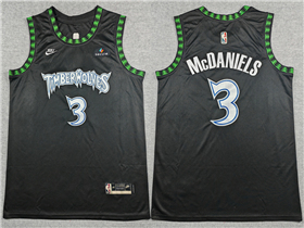 Minnesota Timberwolves #3 Jaden McDaniels 2025-26 Black Classic Swingman Jersey