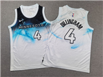 Minnesota Timberwolves #4 Rob Dillingham Youth 2024-25 White City Edition Swingman Jersey
