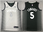 Minnesota Timberwolves #5 Anthony Edwards Gray City Edition Swingman Jersey