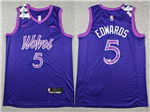 Minnesota Timberwolves #5 Anthony Edwards Pureple City Edition Swingman Jersey