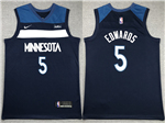 Minnesota Timberwolves #5 Anthony Edwards Navy Swingman Jersey