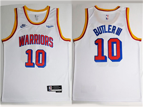 Golden State Warriors #10 Jimmy Butler III 2024-25 White Classic Edition Swingman Jersey
