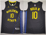 Golden State Warriors #10 Jimmy Butler III 2024-25 Black Statement Edition Swingman Jersey