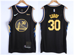 Golden State Warriors #30 Stephen Curry 2021-22 Black City Edition Swingman Jersey