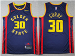 Golden State Warriors #30 Stephen Curry 2024-25 Navy City Edition Swingman Jersey