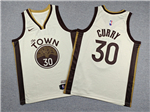 Golden State Warriors #30 Stephen Curry Youth 2025-26 Cream City Edition Swingman Jersey