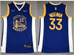 Golden State Warriors #33 James Wiseman Blue Swingman Jersey