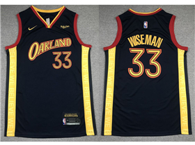 Golden State Warriors #33 James Wiseman 2020-21 Navy City Edition Swingman Jersey