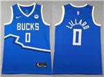 Milwaukee Bucks #0 Damian Lillard 2024-25 Blue City Edition Swingman Jersey