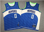 Milwaukee Bucks #0 Damian Lillard Youth 2023-24 Blue City Edition Swingman Jersey