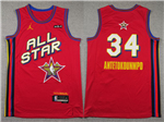 2025 NBA All-Star Game #34 Giannis Antetokounmpo Red Swingman Jersey