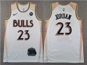 Chicago Bulls #23 Michael Jordan 2024-25 White City Edition Swingman Jersey