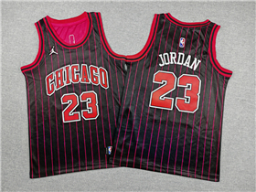 Chicago Bulls #23 Michael Jordan Youth 2025-26 Black Statement Edition Swingman Jersey