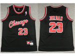 Chicago Bulls #23 Michael Jordan Youth Throwback Black Jersey