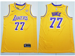 Los Angeles Lakers #77 Luka Dončić Gold Swingman Jersey