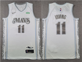 Dallas Mavericks #11 Kyrie Irving 2024-25 White City Edition Swingman Jersey