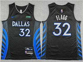 Dallas Mavericks #32 Cooper Flagg 2025-26 Black City Edition Swingman Jersey