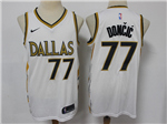 Dallas Mavericks #77 Luka Dončić 2020-21 White City Edition Swingman Jersey