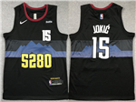 Denver Nuggets #15 Nikola Jokić 2023-24 Black City Edition Swingman Jersey