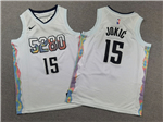Denver Nuggets #15 Nikola Jokić Youth 2024-25 White City Edition Swingman Jersey