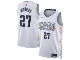 Denver Nuggets #27 Jamal Murray 2024-25 White City Edition Swingman Jersey