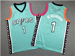 San Antonio Spurs #1 Victor Wembanyama Youth 2022-23 Turquoise City Edition Swingman Jersey