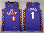 Phoenix Suns #1 Devin Booker 2024-25 Purple City Edition Swingman Jersey
