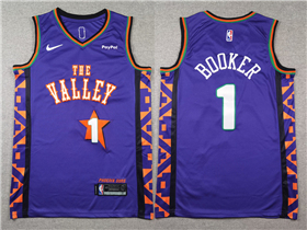 Phoenix Suns #1 Devin Booker 2024-25 Purple City Edition Swingman Jersey