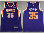 Phoenix Suns #35 Kevin Durant Purple Swingman Jersey