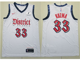 Washington Wizards #33 Kyle Kuzma 2024-25 White City Edition Swingman Jersey