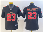 San Francisco 49ers #23 Christian McCaffrey Youth Carbon Black Fashion Limited Jersey