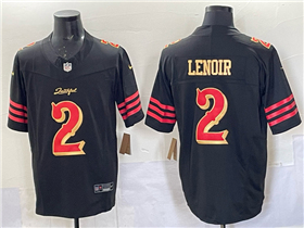San Francisco 49ers #2 Deommodore Lenoir Black Rivalries Vapor F.U.S.E. Limited Jersey