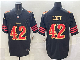 San Francisco 49ers #42 Ronnie Lott Black Rivalries Vapor F.U.S.E. Limited Jersey
