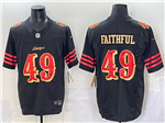 San Francisco 49ers #49 Faithful to The Bay Black Rivalries Vapor F.U.S.E. Limited Jersey