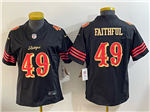 San Francisco 49ers #49 Faithful to The Bay Women's Black Rivalries Vapor F.U.S.E. Limited Jersey
